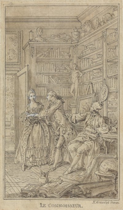 The Connoisseur by Hubert Francois Gravelot
