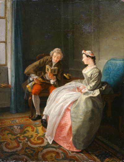 The Reader by Hubert Francois Gravelot