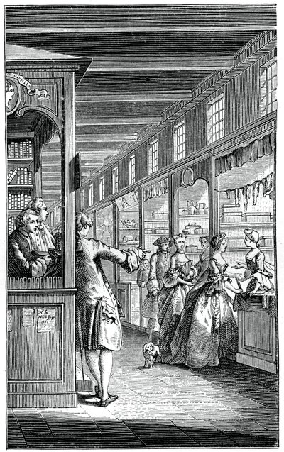 The Palace Galleries by Hubert Francois Gravelot