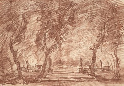 Fountain in the Park by Hubert Robert