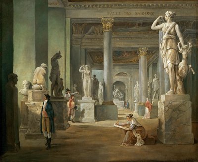 The Hall of Seasons at the Louvre by Hubert Robert