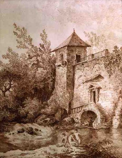 The Bathers by Hubert Robert