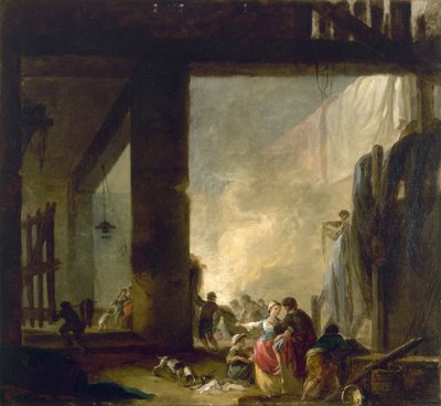 The Laundry by Hubert Robert