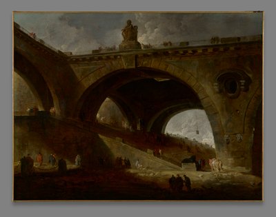 The Old Bridge by Hubert Robert