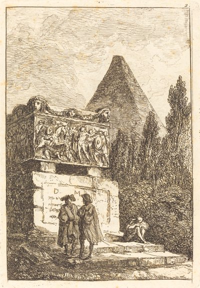 The Sarcophagus by Hubert Robert