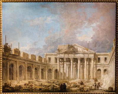 The School of Surgery under Construction by Hubert Robert