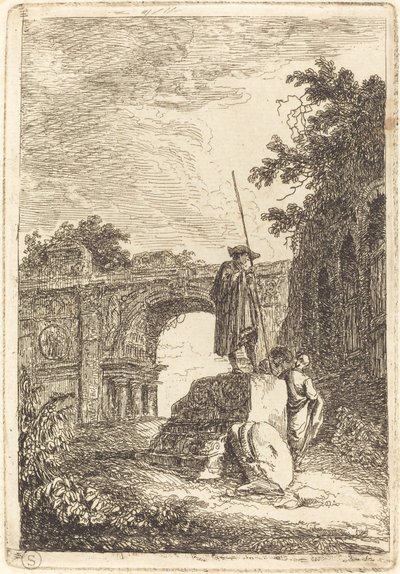 The Triumphal Arch by Hubert Robert