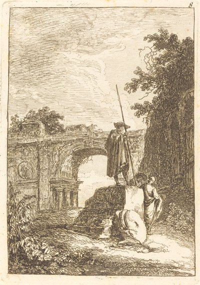 The Triumphal Arch by Hubert Robert