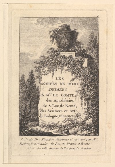Les Soirées de Rome by Hubert Robert