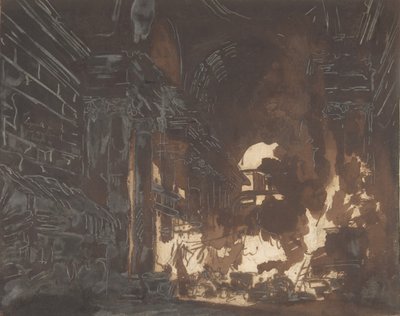 Washerwomen in a Ruined Gallery by Hubert Robert