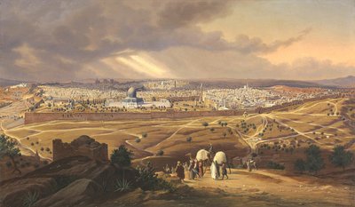 View of Jerusalem by Hubert Sattler