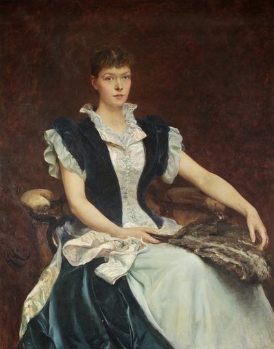 Portrait of Mrs Walter Derham by Hubert von Herkomer