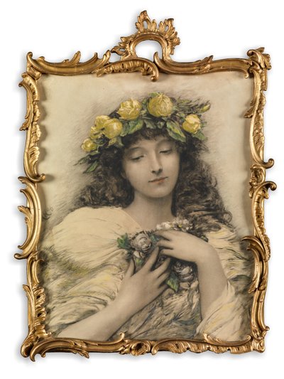 Roses by Hubert von Herkomer