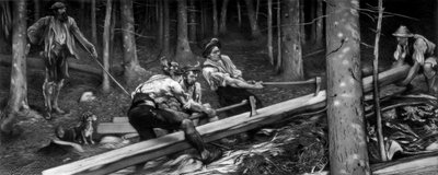 The Wood Cutters by Hubert von Herkomer