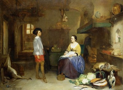 In the Kitchen by Hubertus van Hove