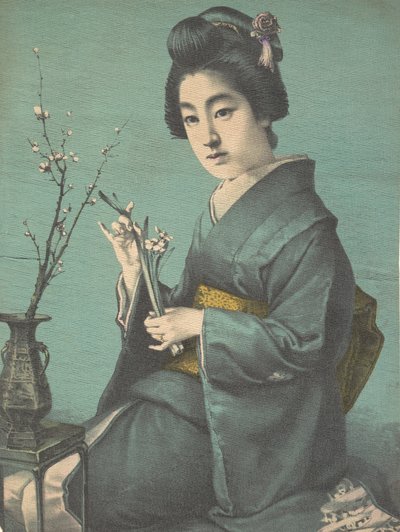 Girl with Plum Blossoms by Hugechi
