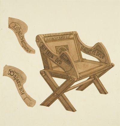 Old Chair from Glastonbury Abbey, 1822 by Hugh ONeill