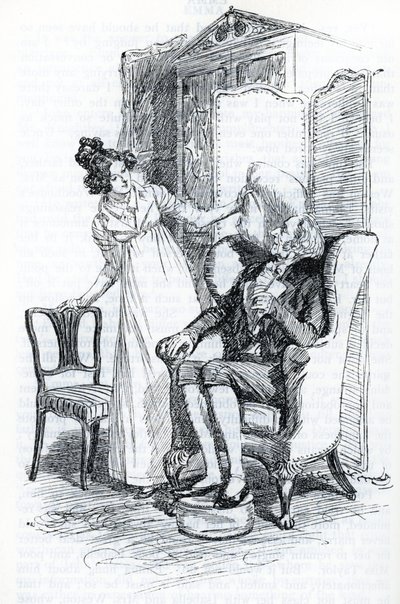 Emma and Mr. Knightley (illustration) by Hugh Thomson