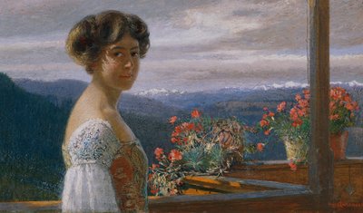 Alice Charlemont, the Daughter of the Painter by Hugo Charlemont