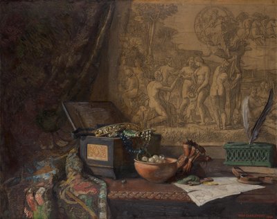 Still Life with Judgment of Paris by Hugo Charlemont