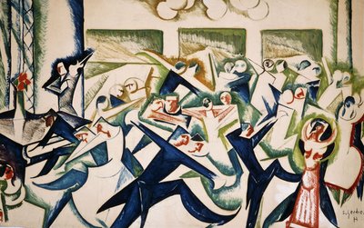 Dancers by Hugo Scheiber