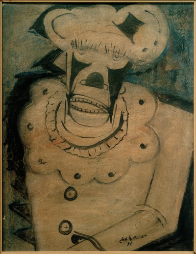 Sad Clown by Hugo Scheiber