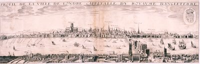 View of London from the south by Hugue Picart