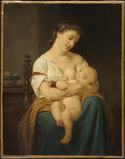 Mother and Child, c.1869 by Hugues Merle