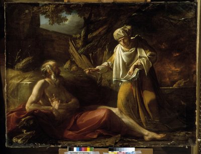 Job Exposes His Wife to Blame by Hugues Taraval