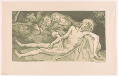 Lamentation of Christ by Huib Luns (signed by artist)