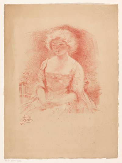 Seated Girl by Huib Luns