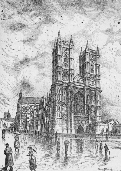 Westminster Abbey, 1890 by Hume Nisbet