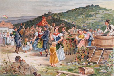 Festival Celebrating the Wine Harvest in Hungary by Hungarian School