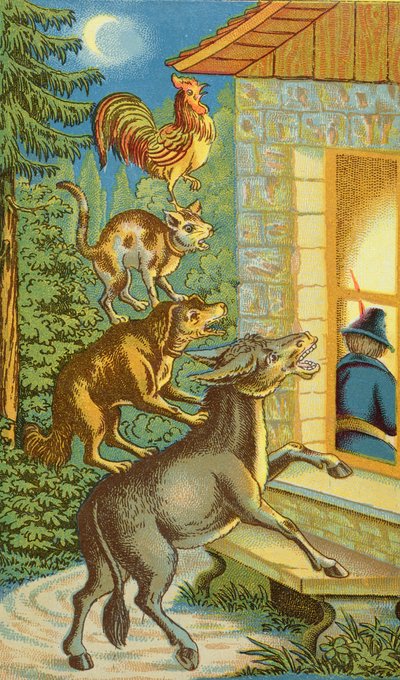 The Town Musicians of Bremen by Hungarian School
