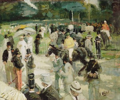 Racing at Longchamp by Hurst Balmford