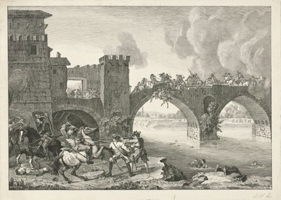 Battle on a Bridge by Hyacinth de La Pegna