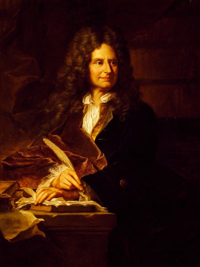 Portrait of Nicolas Boileau-Despreaux by Hyacinthe Francois Rigaud