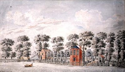View of a Gazebo and Garden by I. Chapman