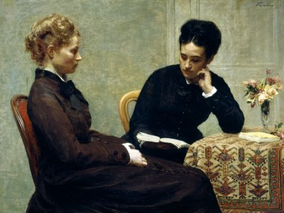 Reading by Ignace Henri Jean Fantin Latour