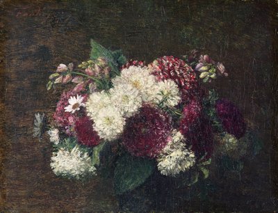 Round Bouquet by Ignace Henri Jean Fantin Latour
