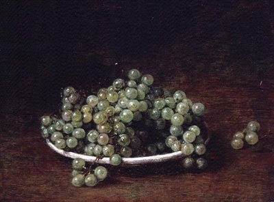Still Life of Small Grapes by Ignace Henri Jean Fantin Latour