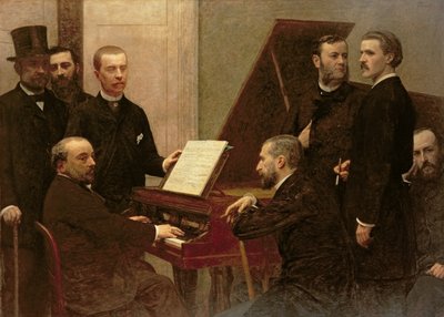 Around the Piano by Ignace Henri Jean Fantin Latour