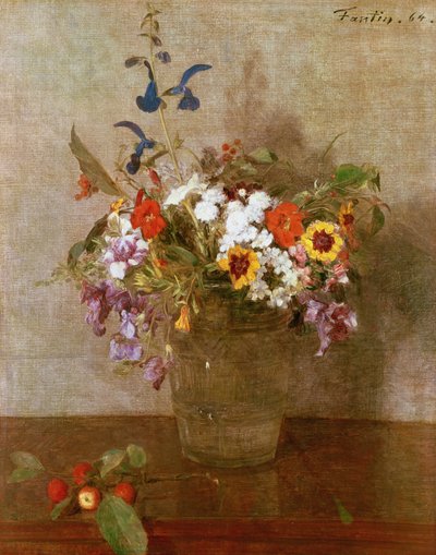 Autumn Flowers, 1864 by Ignace Henri Jean Fantin Latour