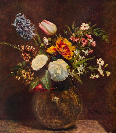 Flowers by Ignace Henri Jean Fantin Latour