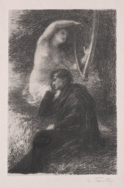 Lélio, the Aeolian Harp by Ignace Henri Jean Fantin Latour