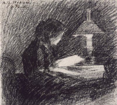 Reading by Ignace Henri Jean Fantin Latour
