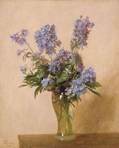 Vase of Columbines, 1887 by Ignace Henri Jean Fantin Latour