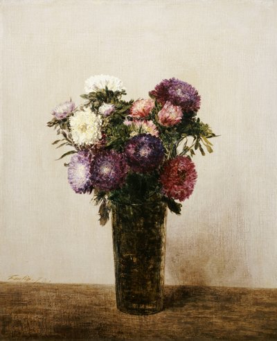 Vase of Flowers by Ignace Henri Jean Fantin Latour