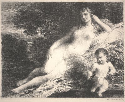 Venus and Cupid by Ignace Henri Jean Fantin Latour