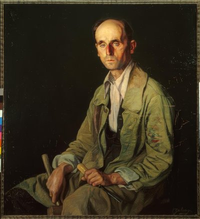 Portrait of the Sculptor Beobide by Ignacio Zuloaga y Zabaleta